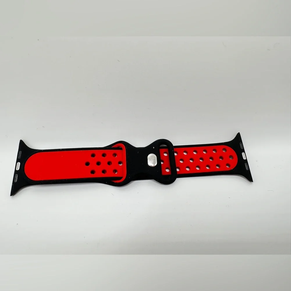 Black & Red Apple Watch Band - 42/44/45 mm